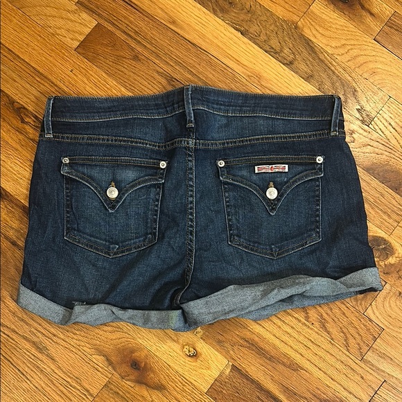 Hudson Jeans Dark Blue Jean Shorts - Picture 2 of 4